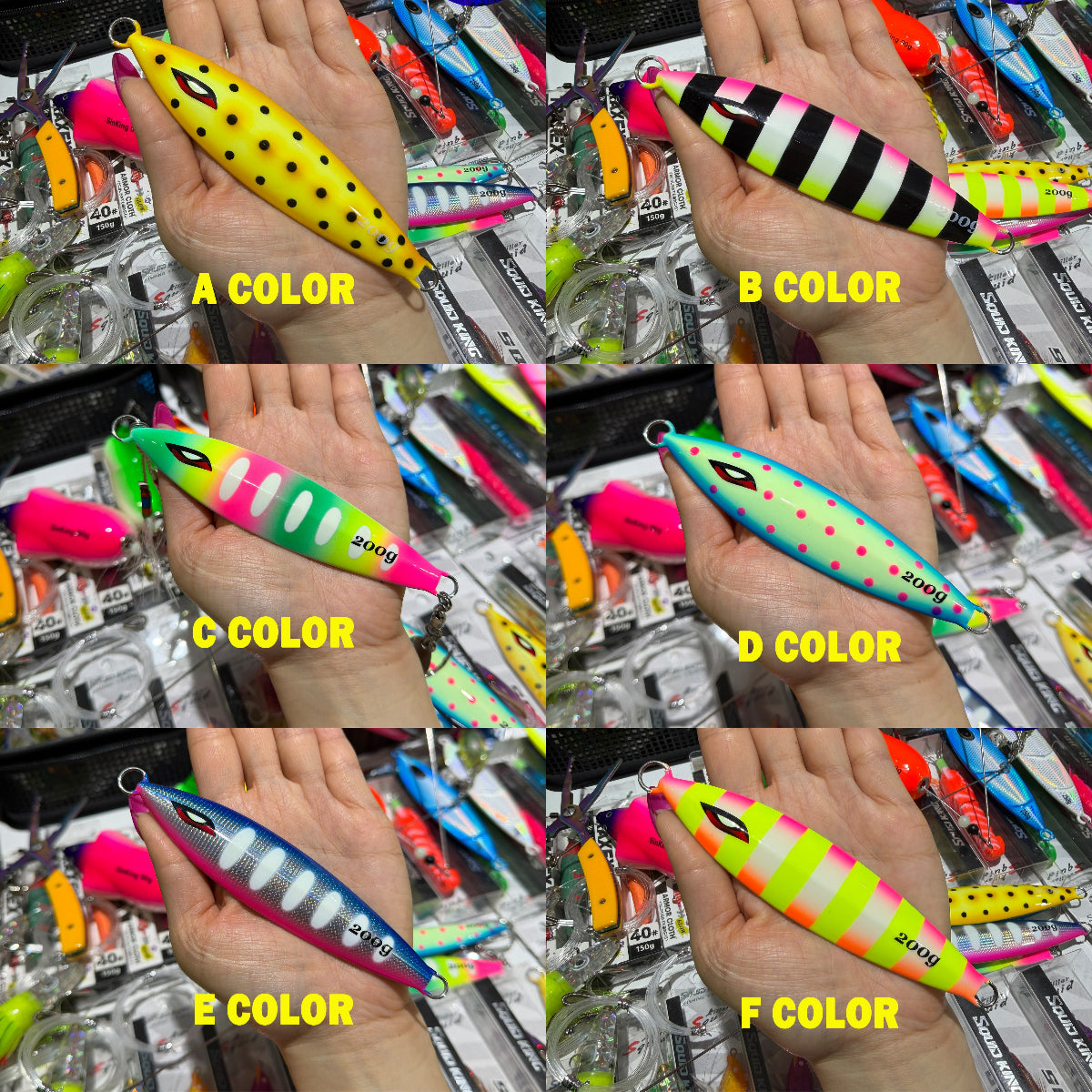 New Metal Jig Slow Fall/Slow-Pitch Jigging Lure130g-220g Glow Finish Double Assist Hooks Saltwater Deep Drop Salmon Fishing jigs lure