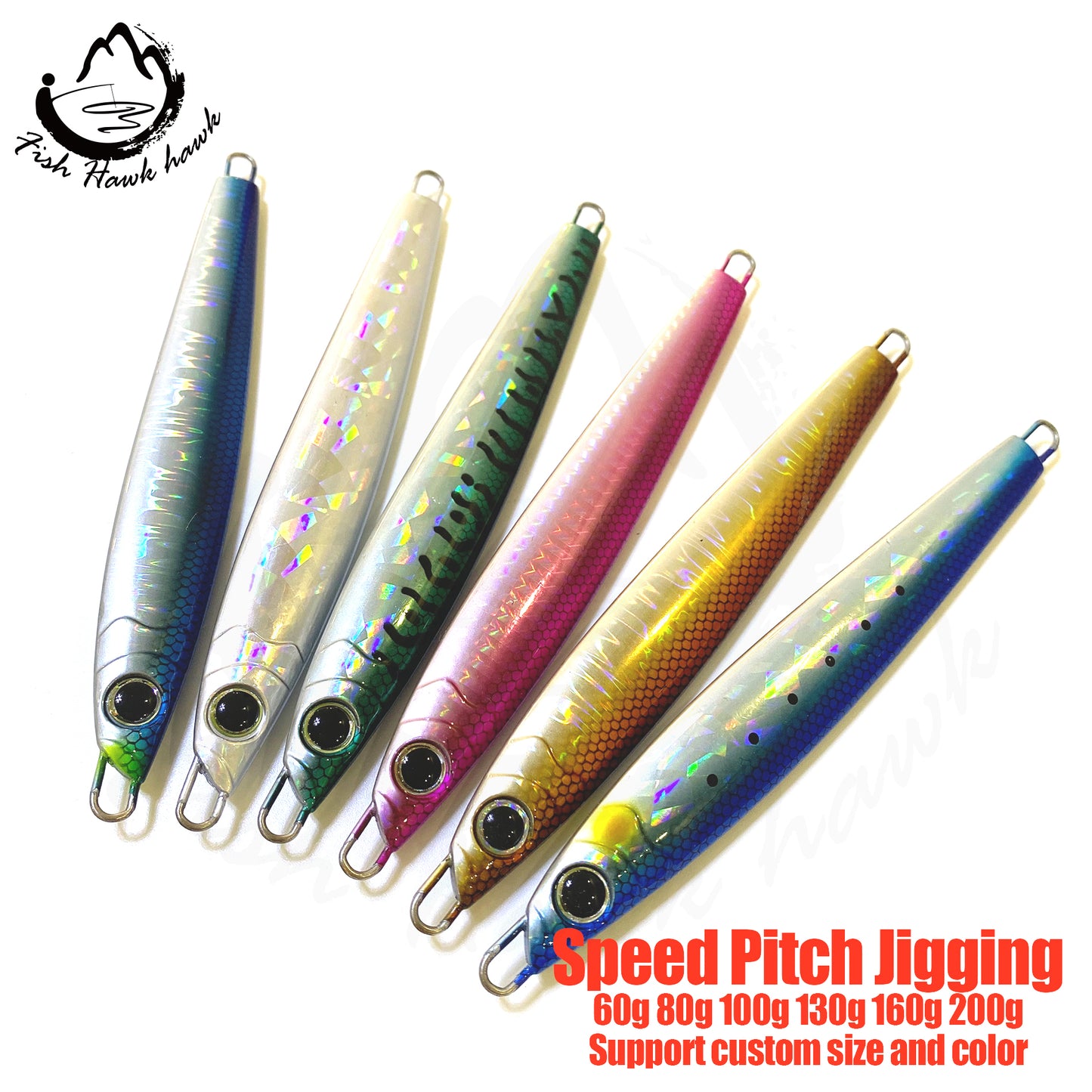 骏#41 Speed Pitch Jigs Bait 60g 80g 100g 130g 160g 200g
