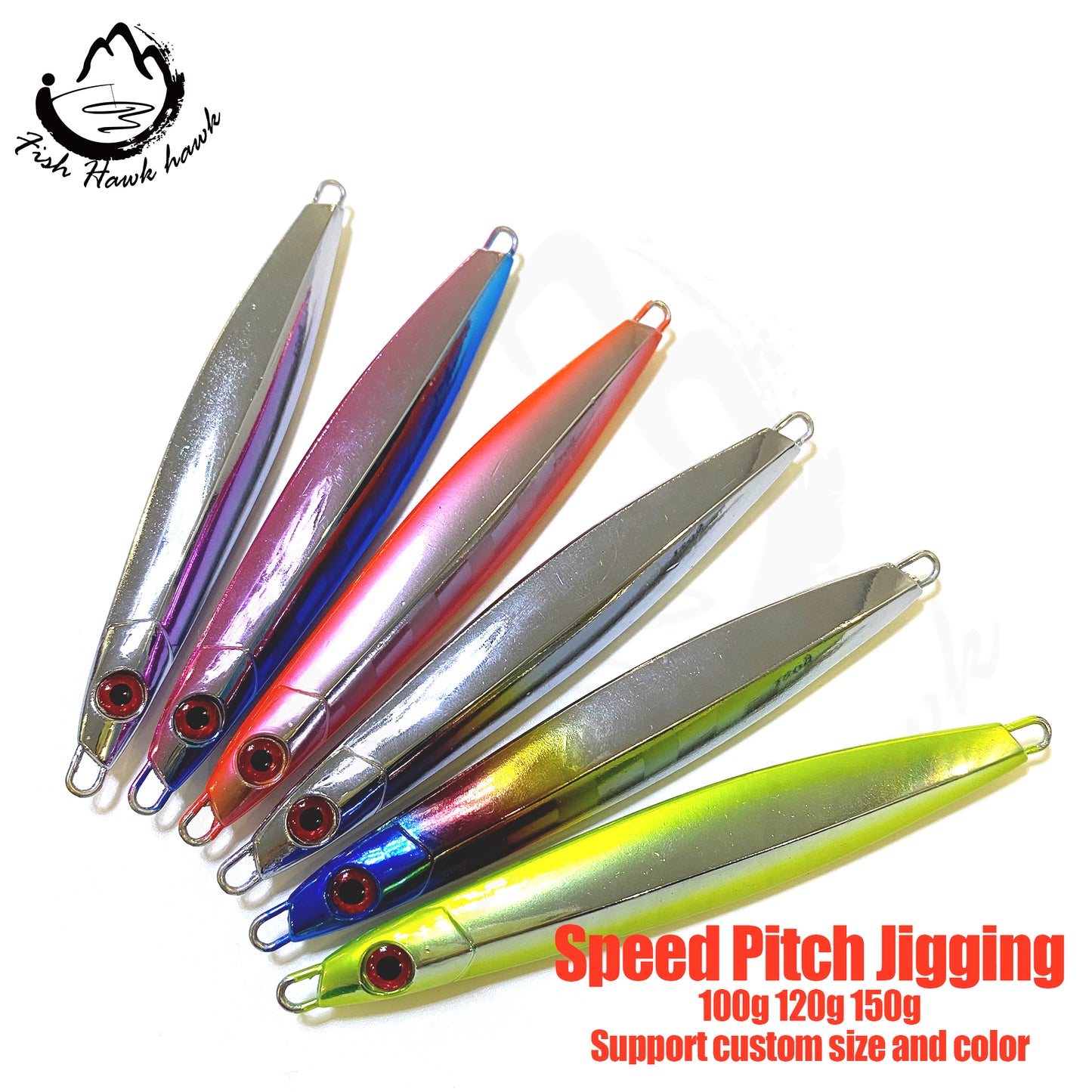 骏#55 Slow/Speed Pitch Jigs Bait 100g 120g 150g