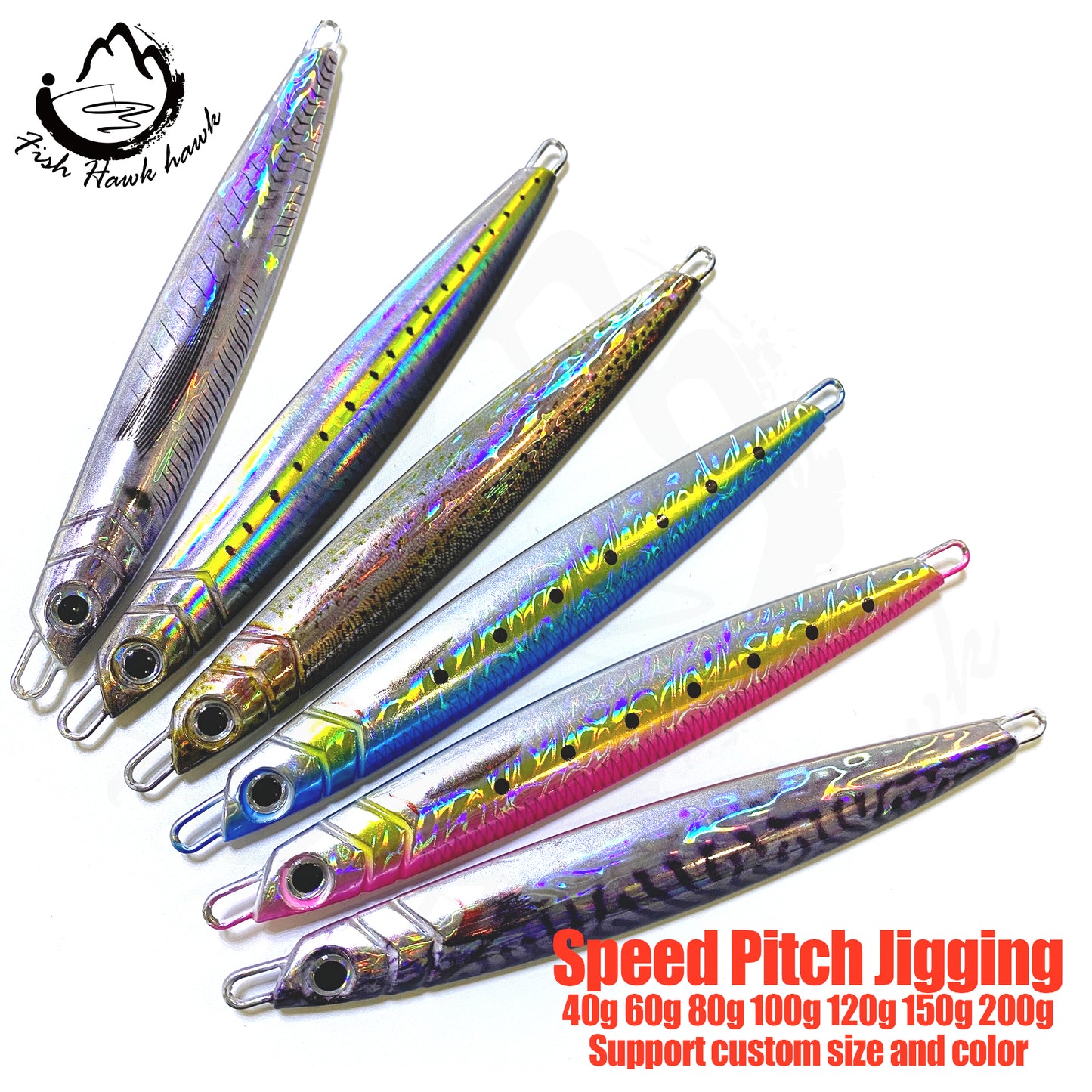 L #9 Slow/Speed Jigs 40g 60g 80g 100g 120g 150g 200g