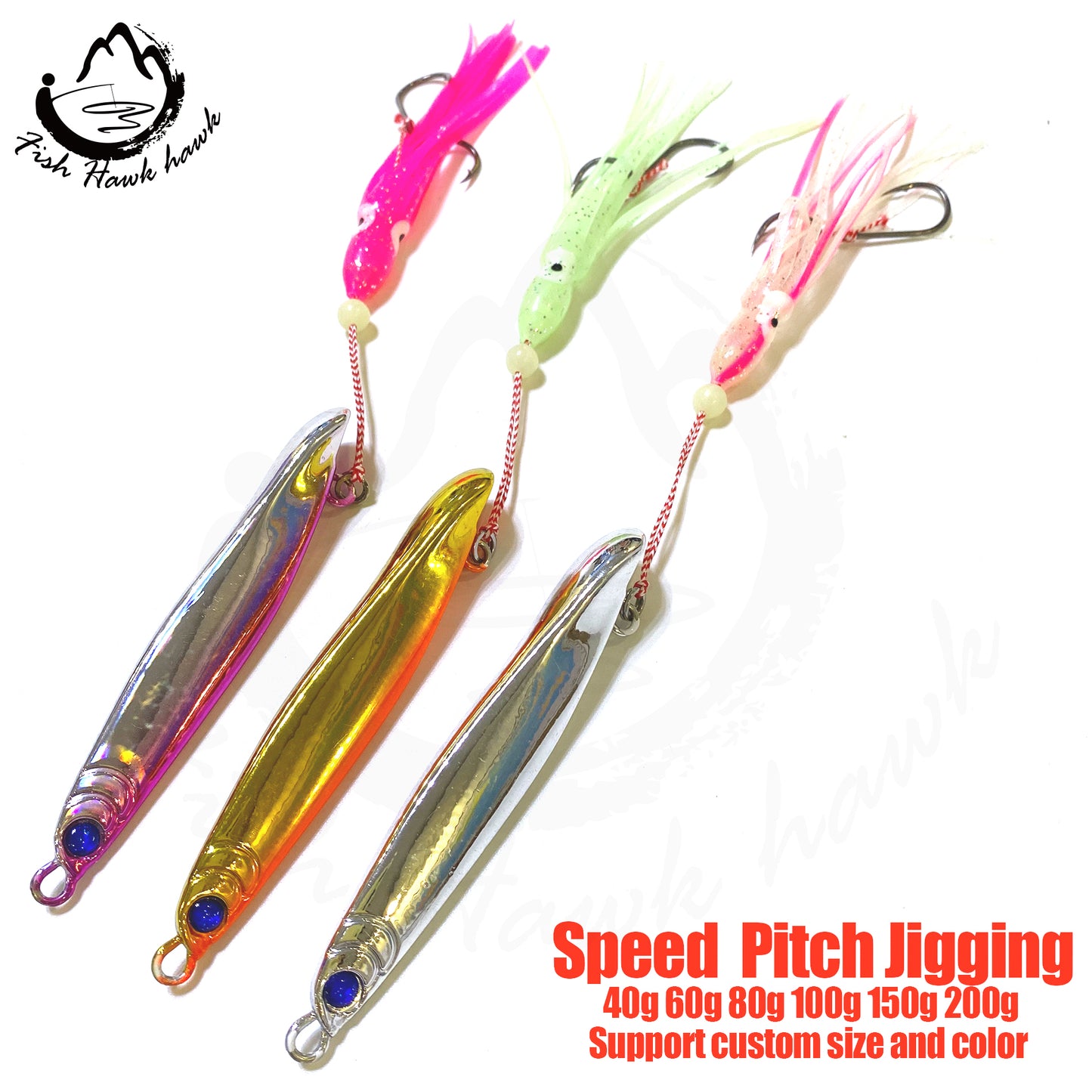 拓#154 Speed Jigs Bait 40g 60g 80g 100g 150g 200g