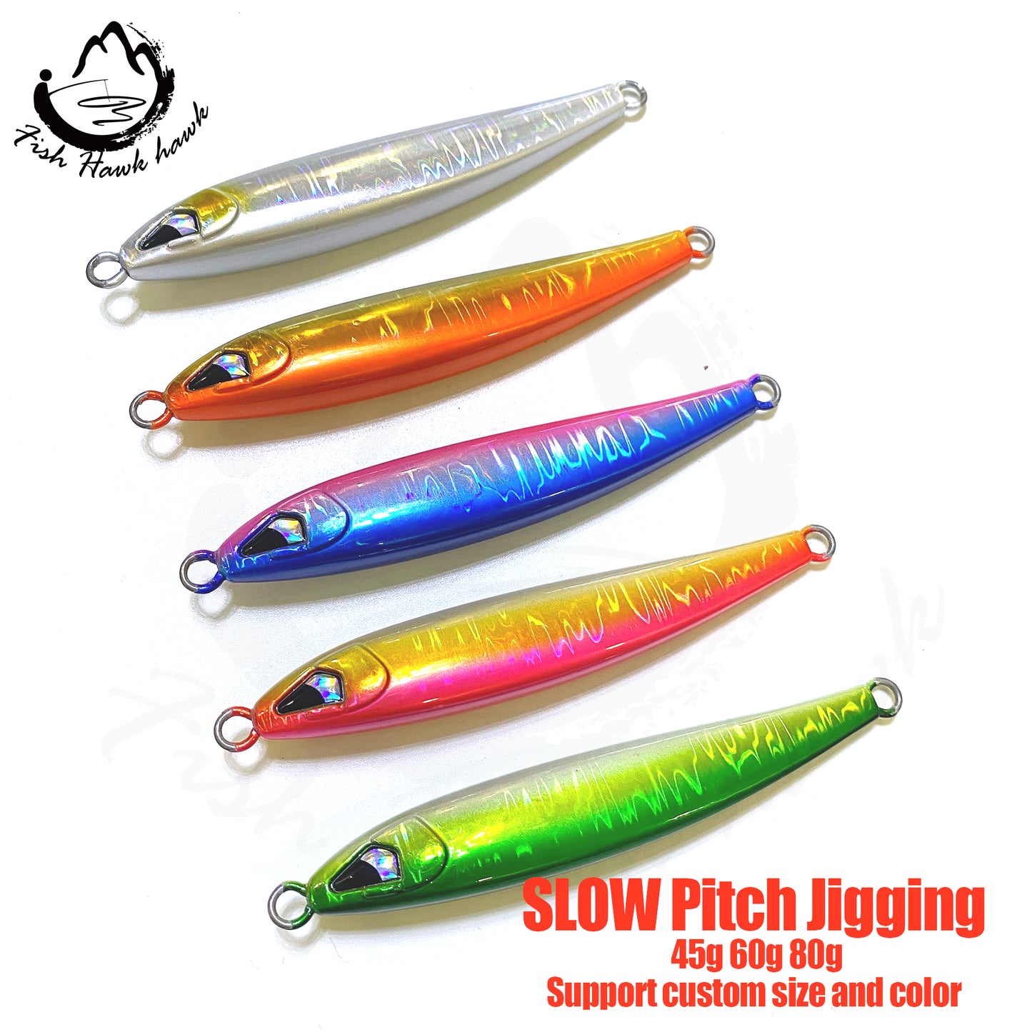 骏~拓#85 Slow/Speed Pitch Jigs Bait 45g 60g 80g