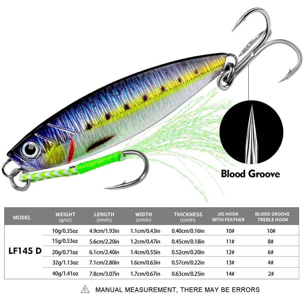 #81 Slow Pitch Jigs 10g 15g 20g 32g 40g