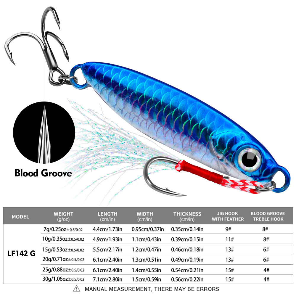 #62 Slow Pitch Jigs 7g 10g 15g 20g 30g
