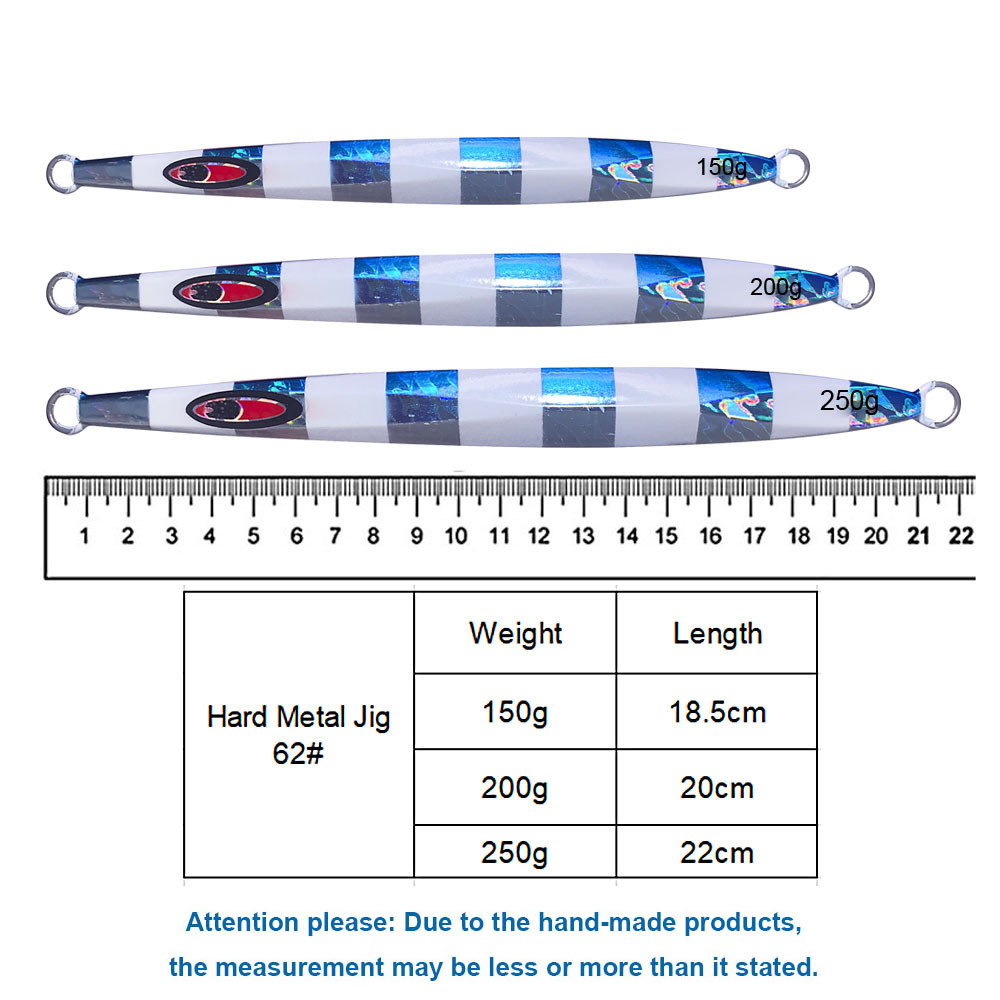 #113 Slow Pitch Jigs 150g 200g 250g