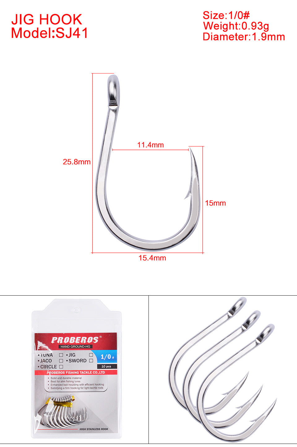 BKK assist hook#49 SJ41-1/0 3/0 5/0 7/0 9/0 11/0 13/0