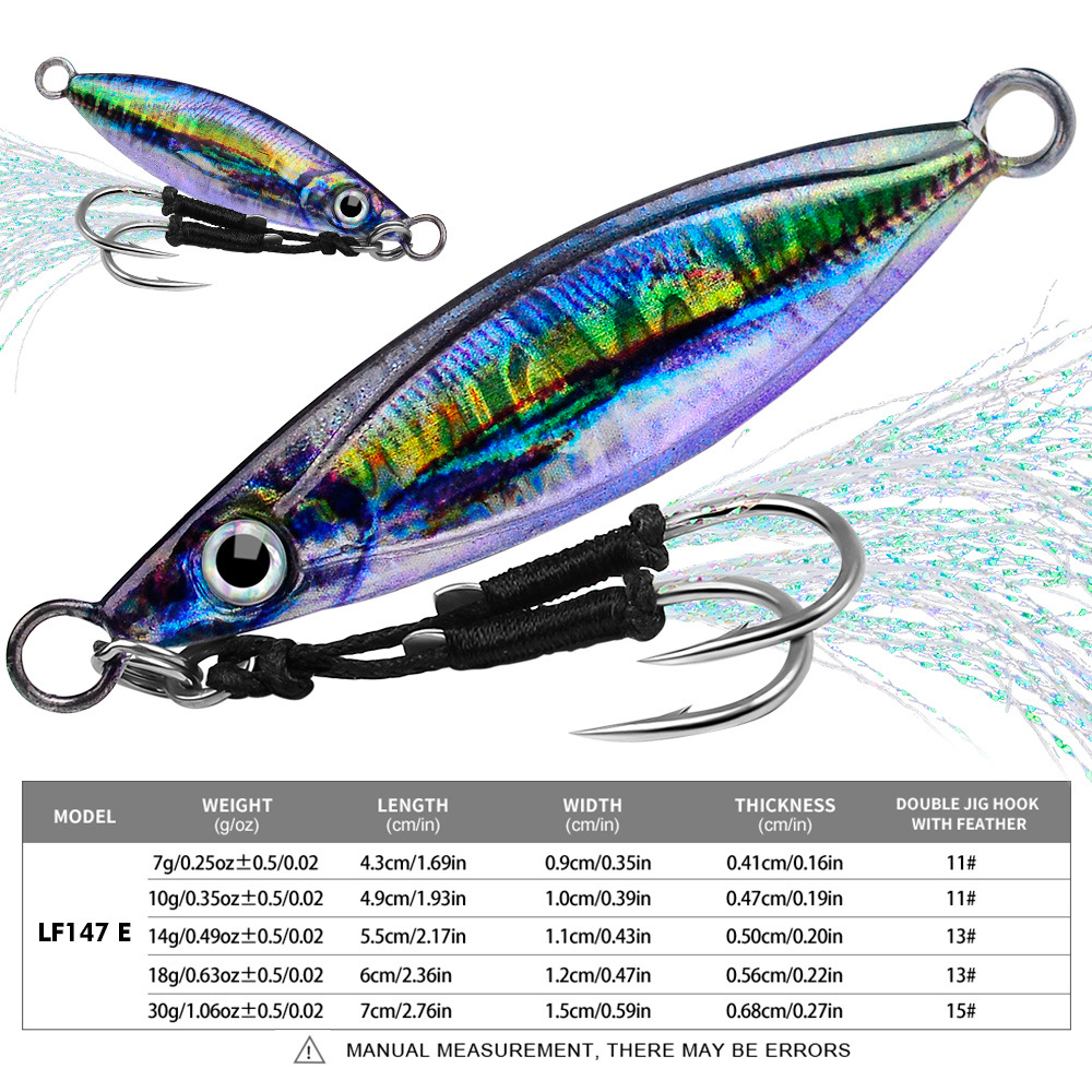 #80 Slow Pitch Jigs 7g 10g 14g 18g 30g