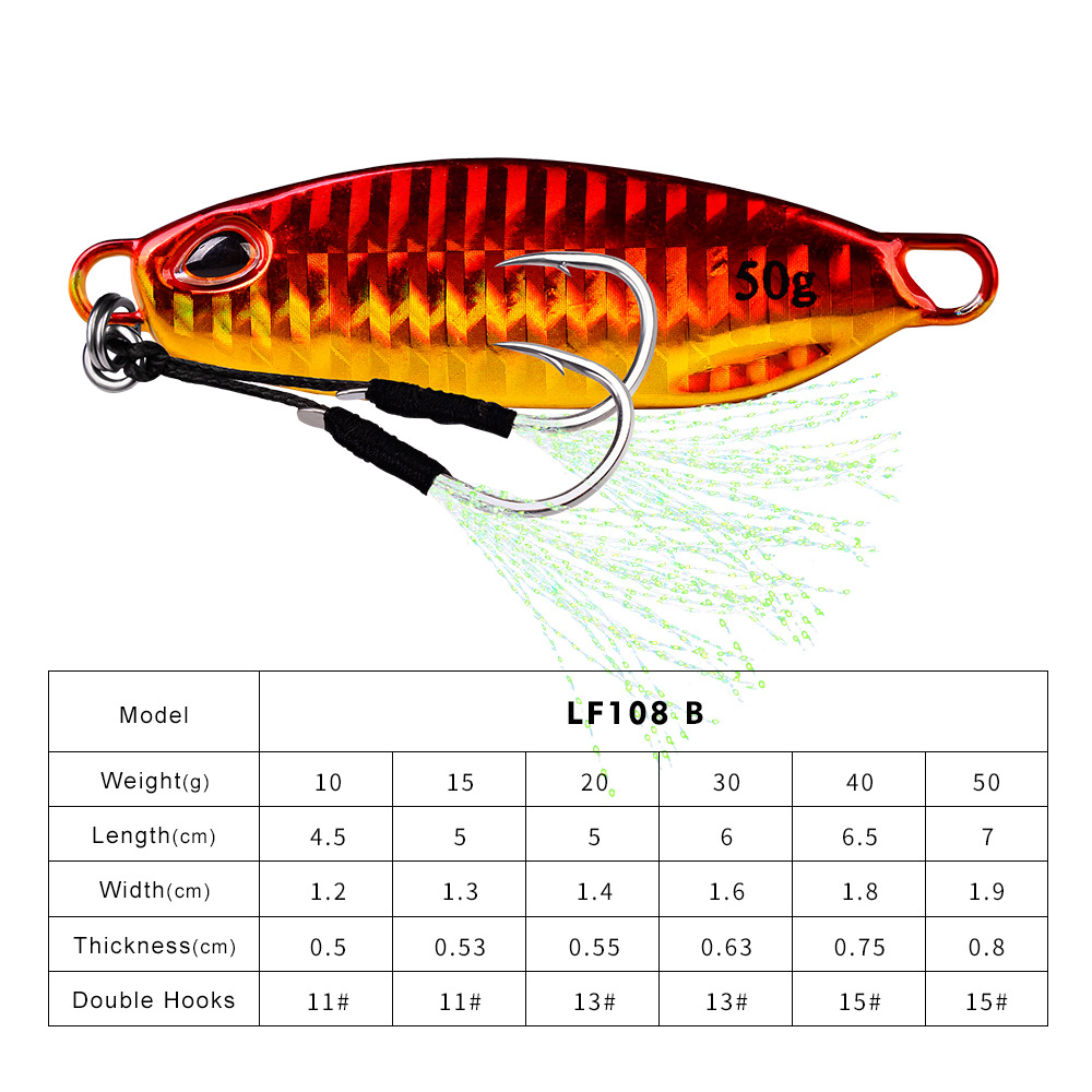 #59 Slow Pitch Jigs 10g 15g 20g 30g 40g 50g