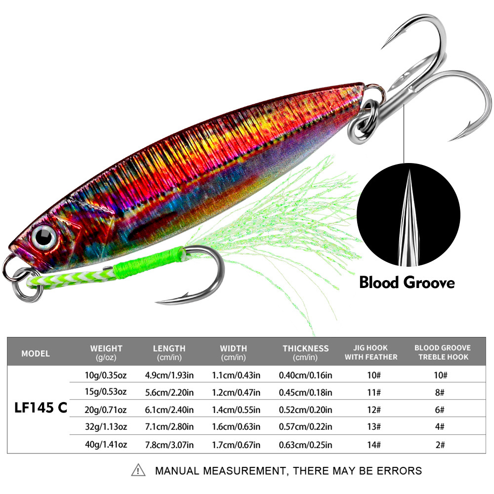 #81 Slow Pitch Jigs 10g 15g 20g 32g 40g