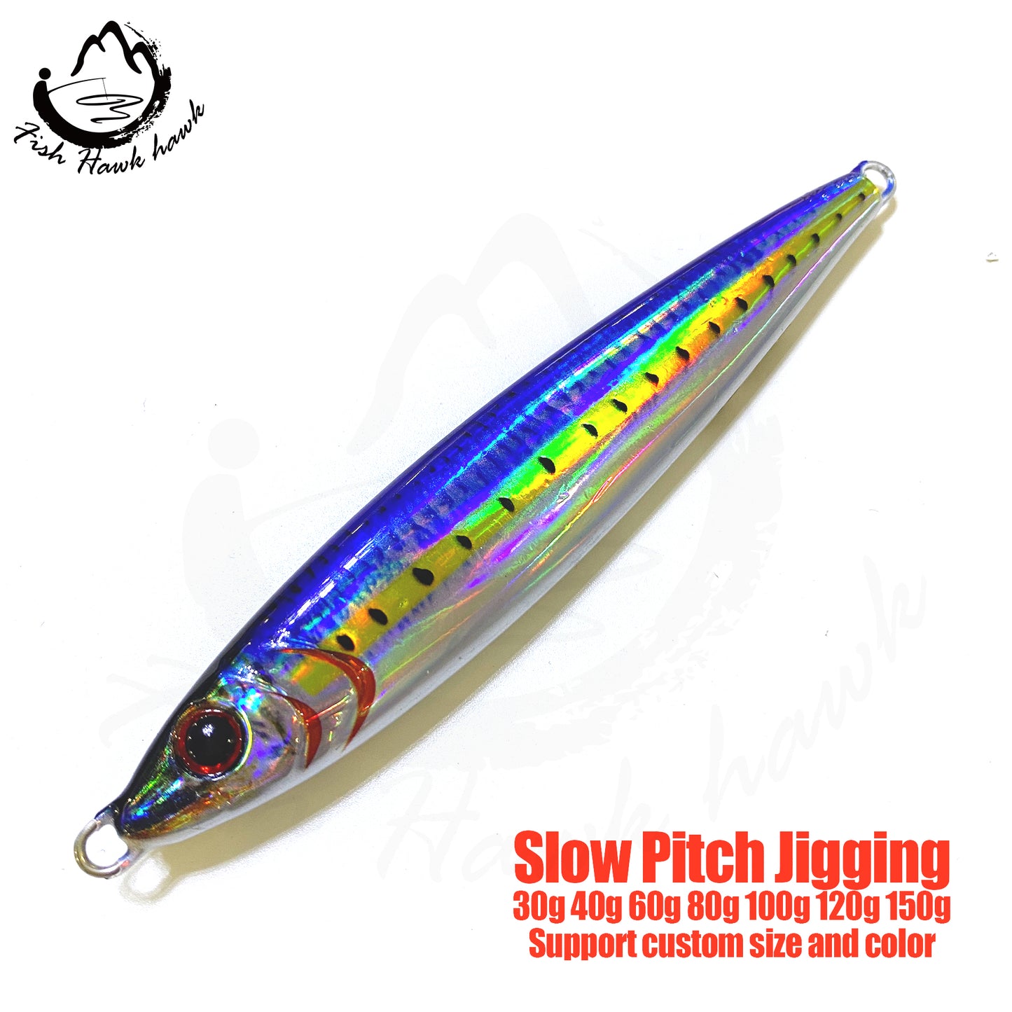 索#45 Slow Pitch Jigs Bait 30g 40g 60g 80g 100g 120g 150g