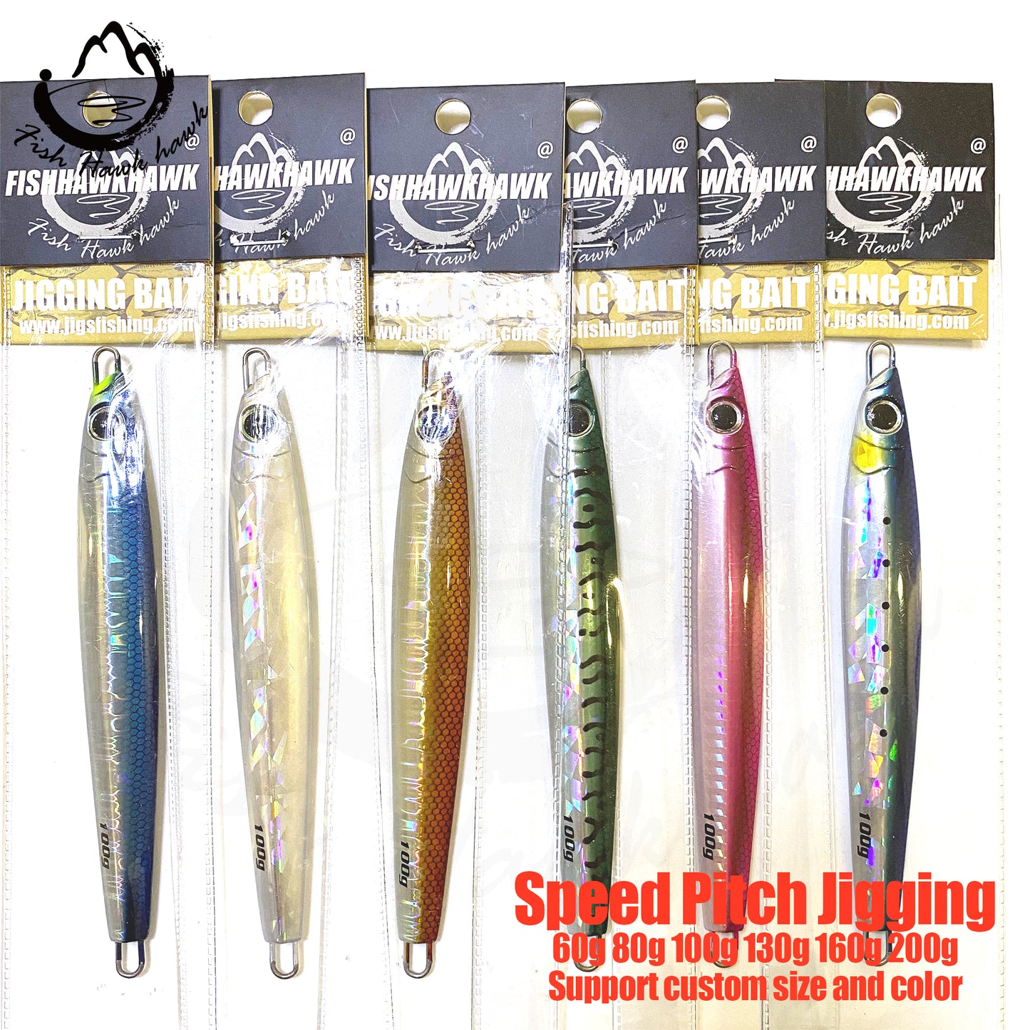 骏#41 Speed Pitch Jigs Bait 60g 80g 100g 130g 160g 200g