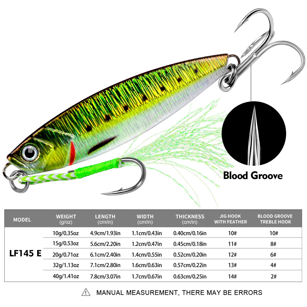 #81 Slow Pitch Jigs 10g 15g 20g 32g 40g