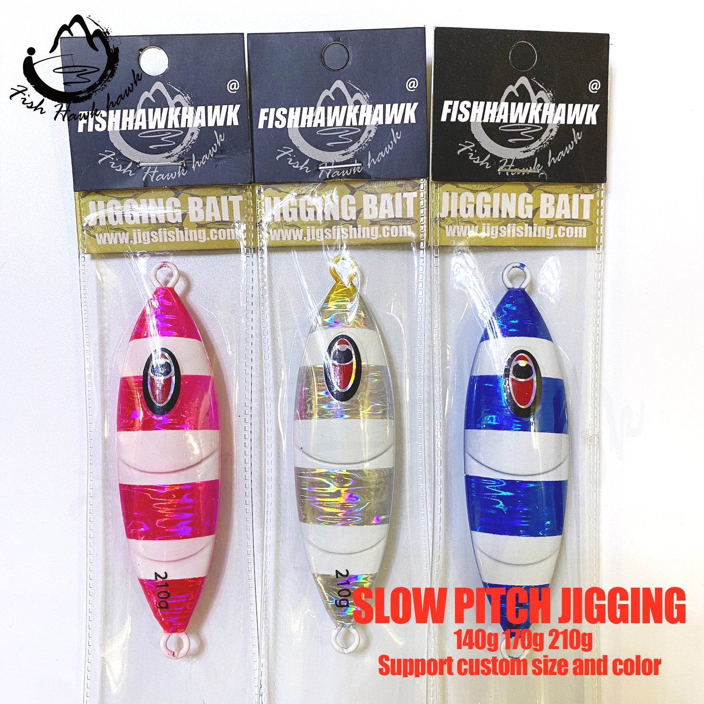 海#24 Slow Pitch Jigs Bait 140g 170g 210g