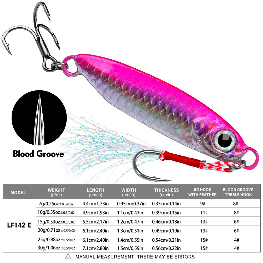 #62 Slow Pitch Jigs 7g 10g 15g 20g 30g