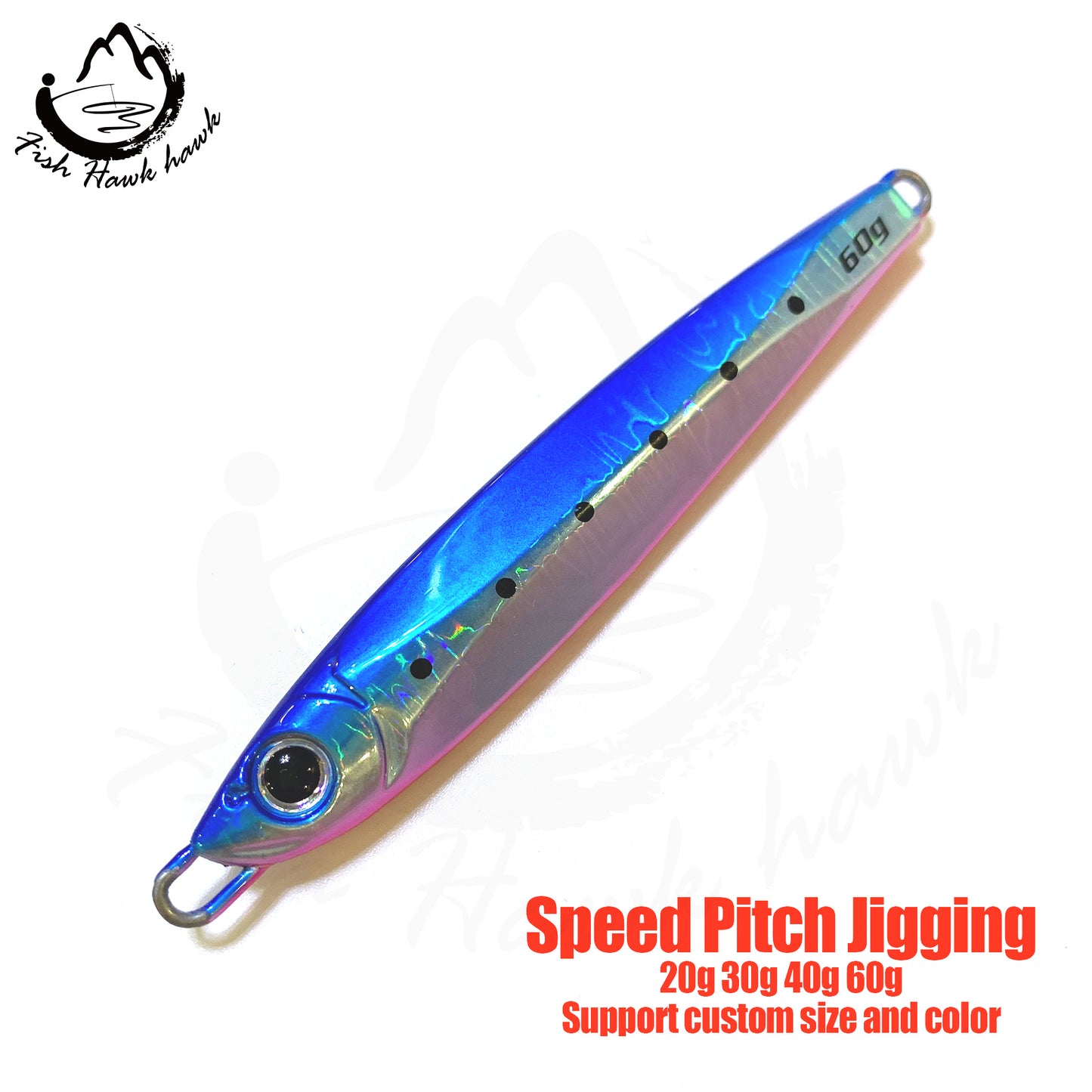骏#58 Slow/Speed Pitch Jigs Bait 20g 30g 40g 60g