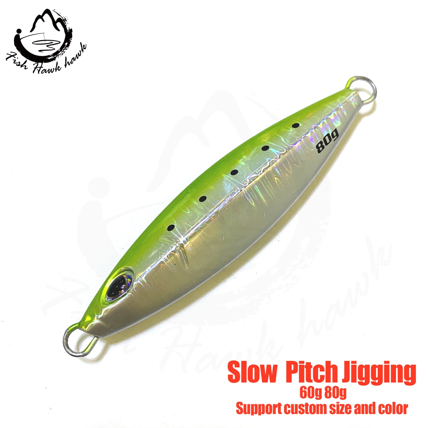 骏#124 Slow Pitch Jigs Bait 60g 80g