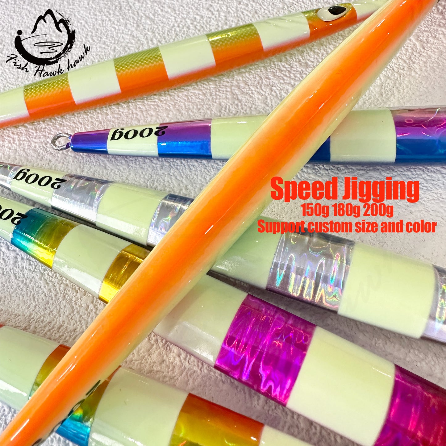 #52 Speed/Slow Pitch Jigs 150g 180g 200g