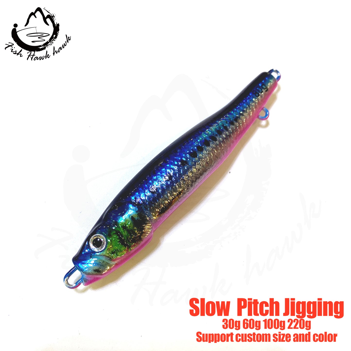 延#74 Slow/Speed Pitch Jigs Bait 30g 60g 100g 220g