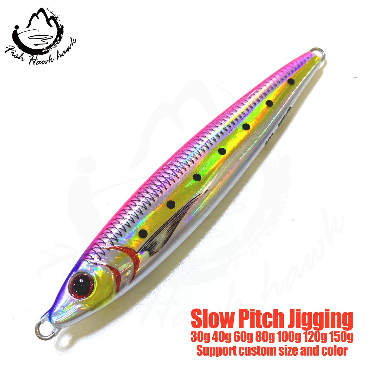 索#45 Slow Pitch Jigs Bait 30g 40g 60g 80g 100g 120g 150g