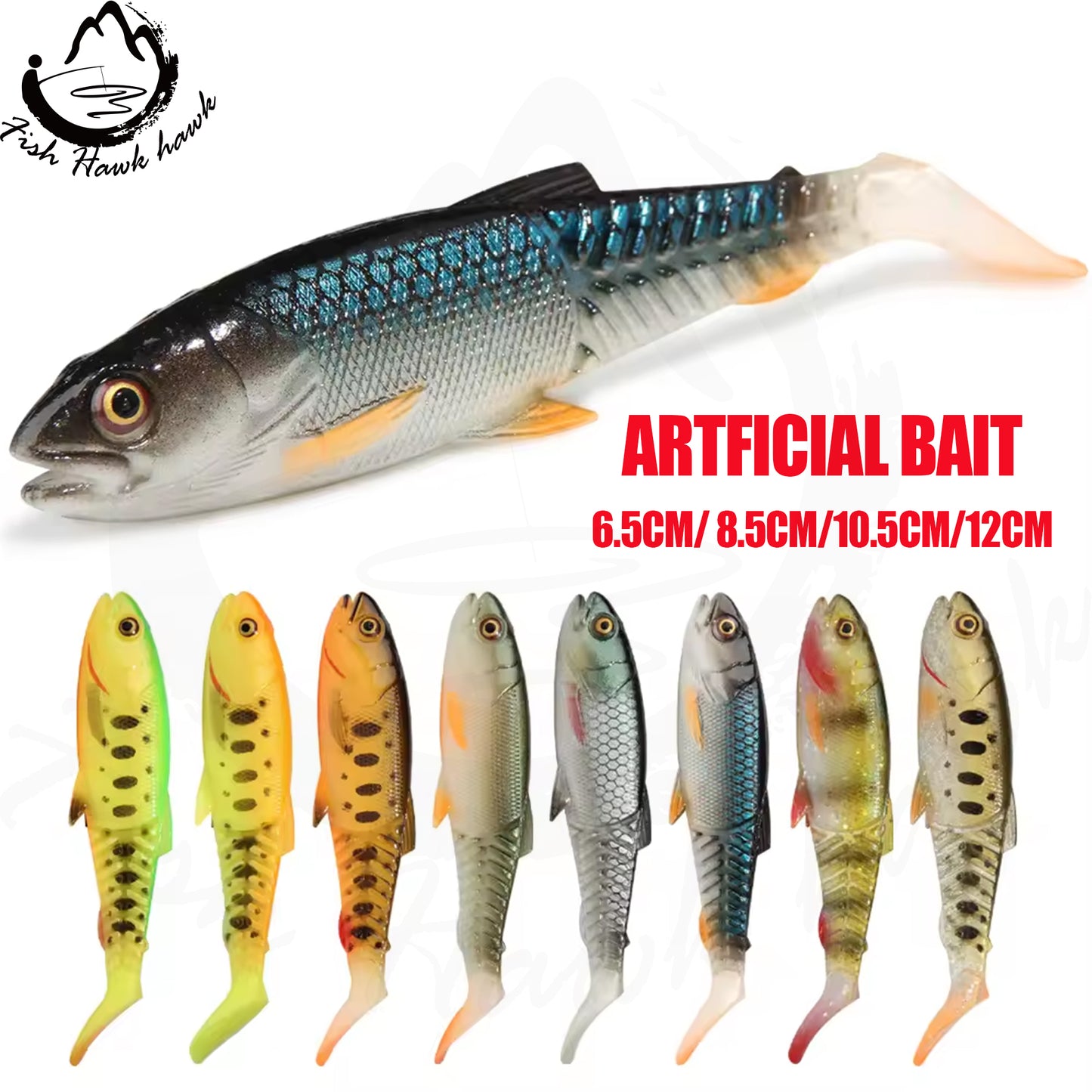 High Quality Soft lure/Soft Bait/Artficial Bait/Creature Bait Fishing Lure 6.5cm/ 8.5cm/10.5cm/12cm
