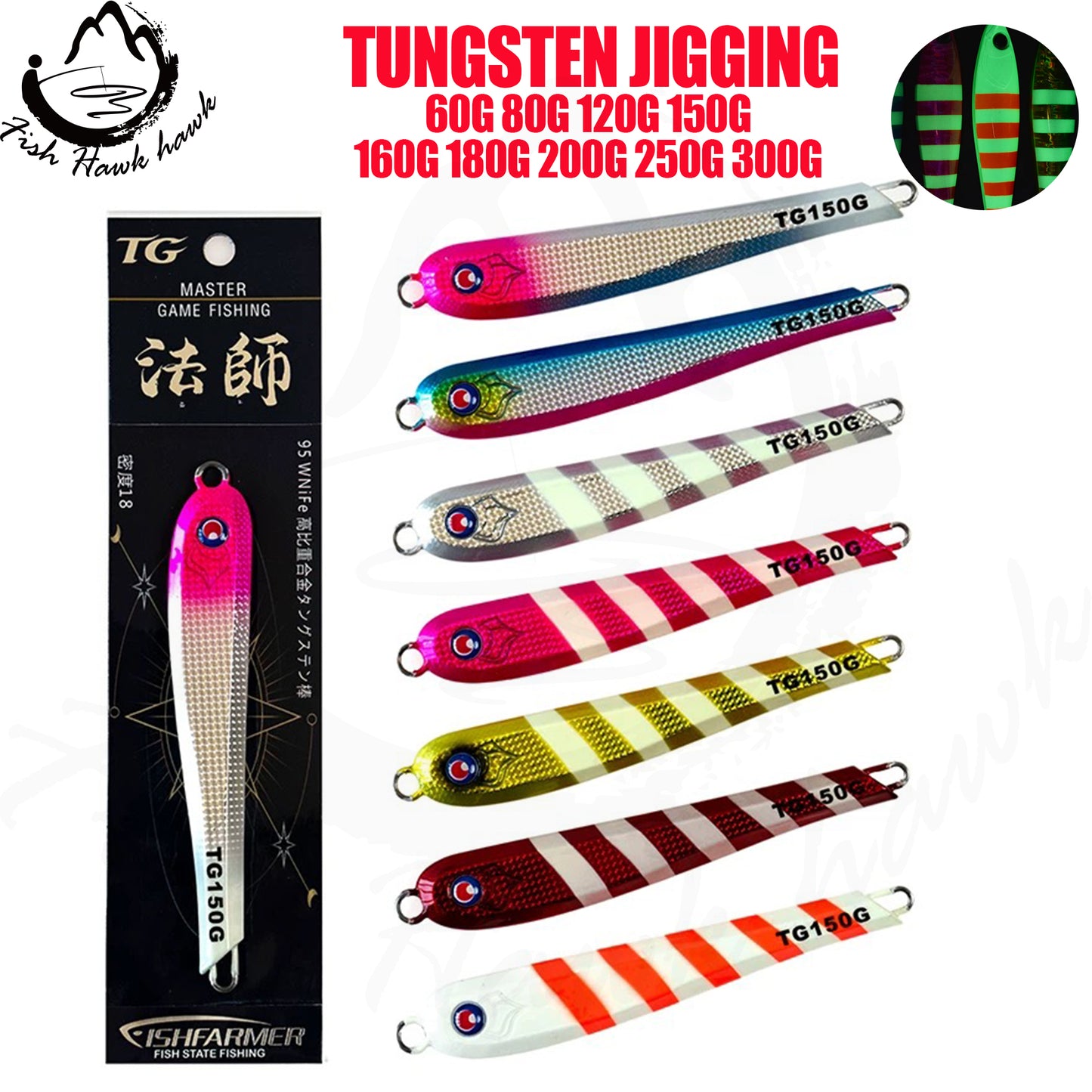 #4 Tungsten Crankbait/Drop Shot Weight/ Jig Head Fishing Lure 60g 80g 120g 150g 160g 180g 200g 250g 300g