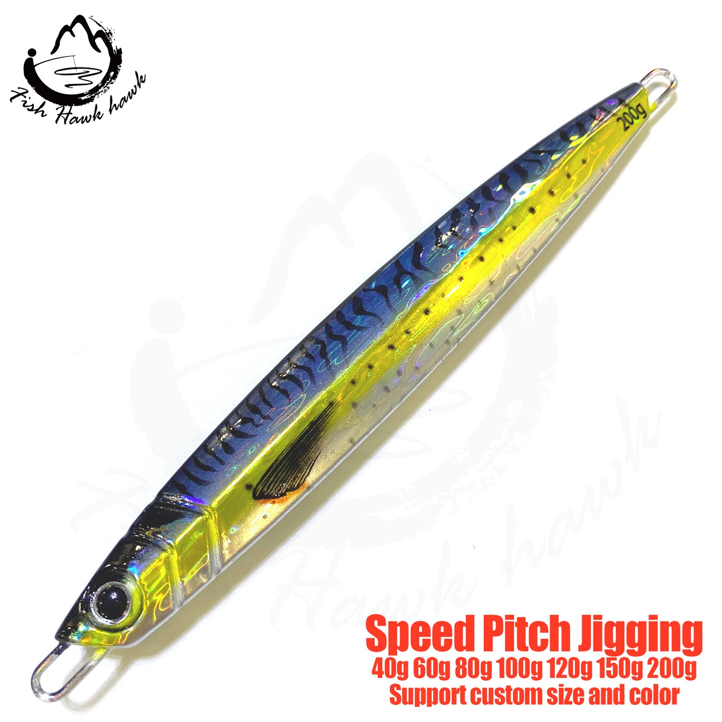 联#10 Speed Pitch Jigs Bait 40g 60g 80g 100g 120g 150g 200g
