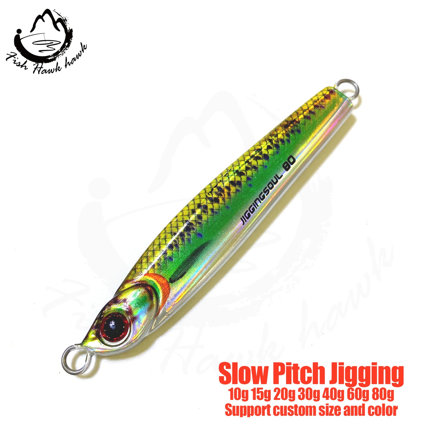 索#102 Slow/Speed Pitch Jigs Bait 10g 15g 20g 30g 40g 60g 80g