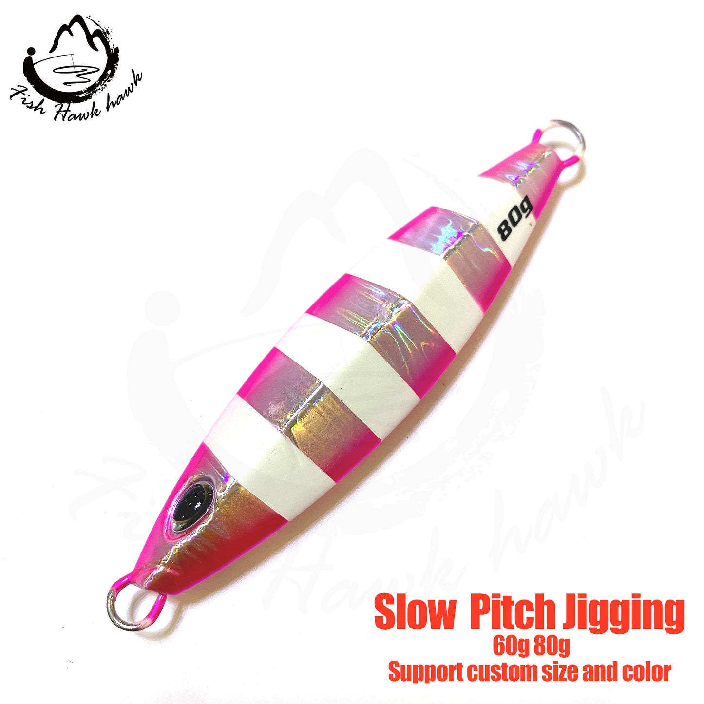 骏#124 Slow Pitch Jigs Bait 60g 80g