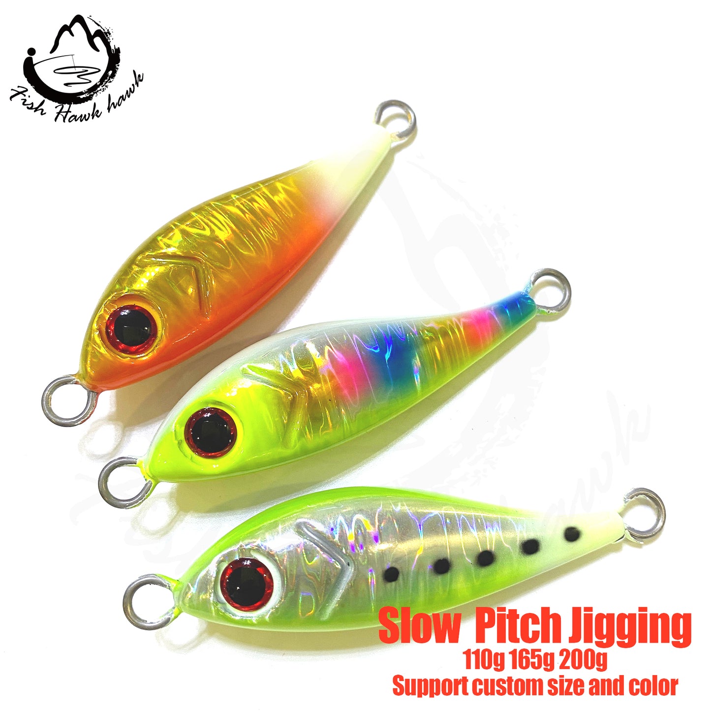 索#114 Slow/Speed Pitch Jigs Bait 110g 165g 200g