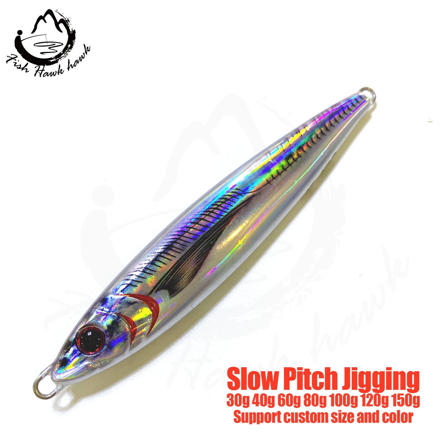 索#45 Slow Pitch Jigs Bait 30g 40g 60g 80g 100g 120g 150g