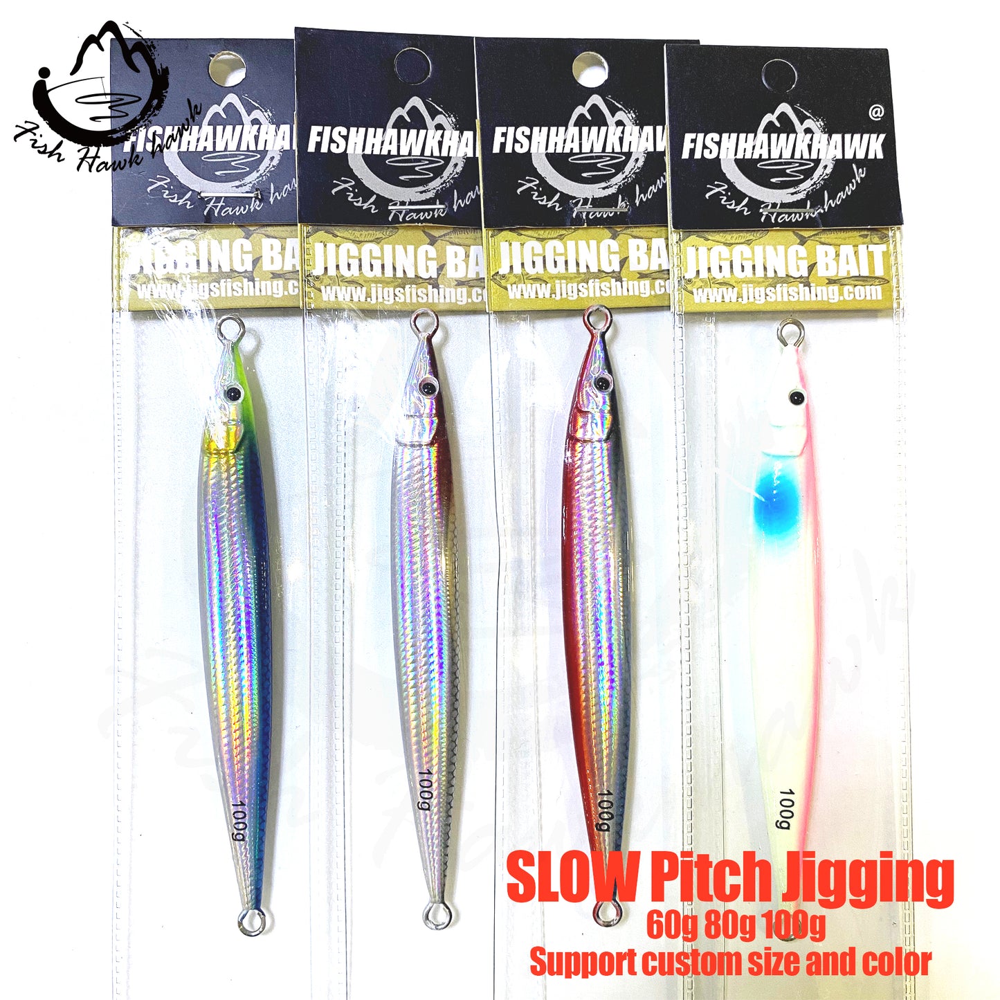 海#86 Slow/Speed Pitch Jigs Bait 60g 80g 100g 120g 150g 180g