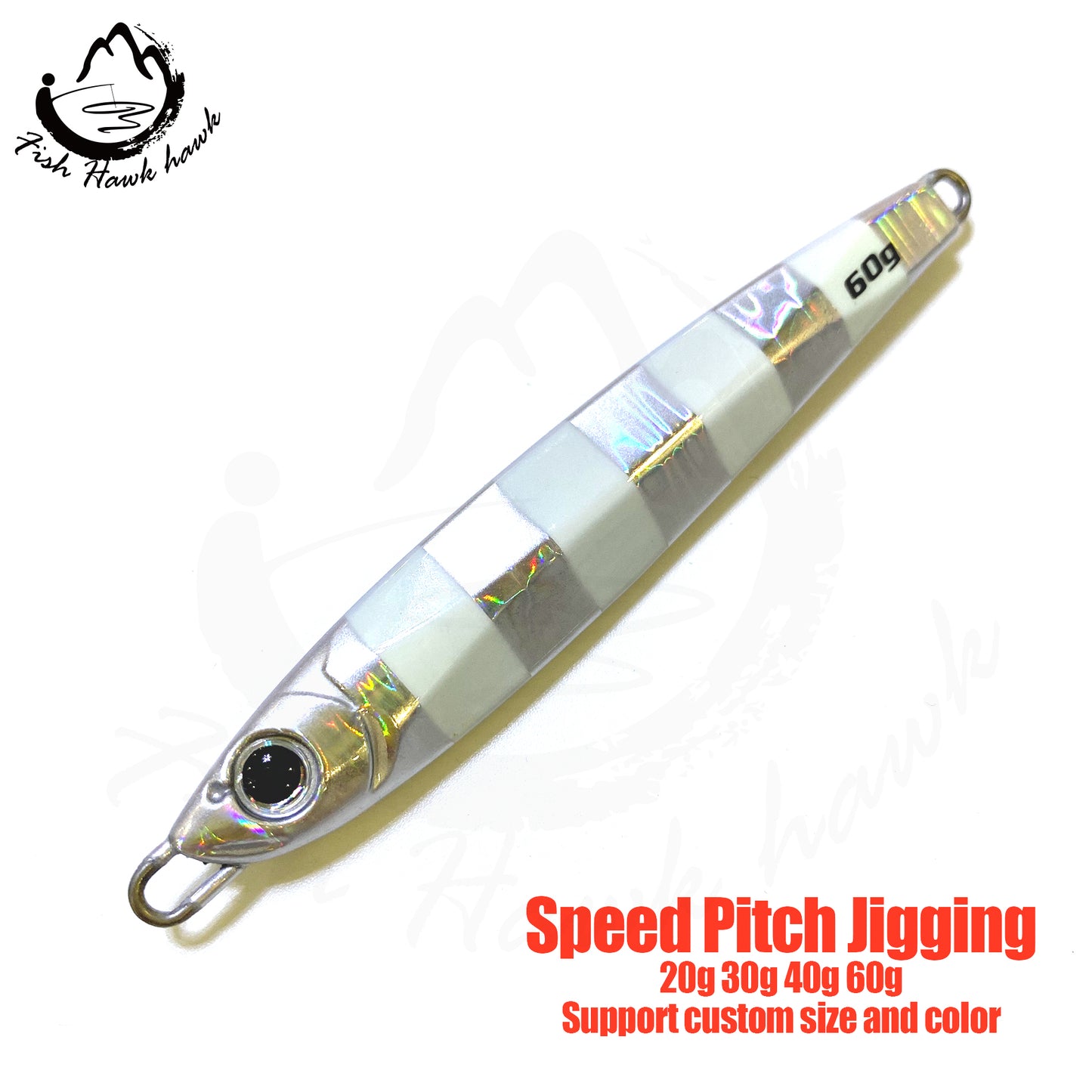 骏#58 Slow/Speed Pitch Jigs Bait 20g 30g 40g 60g