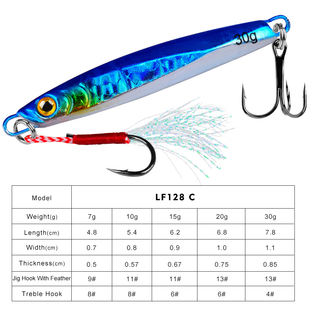 #69 Slow Pitch Jigs 7g 10g 15g 20g 30g
