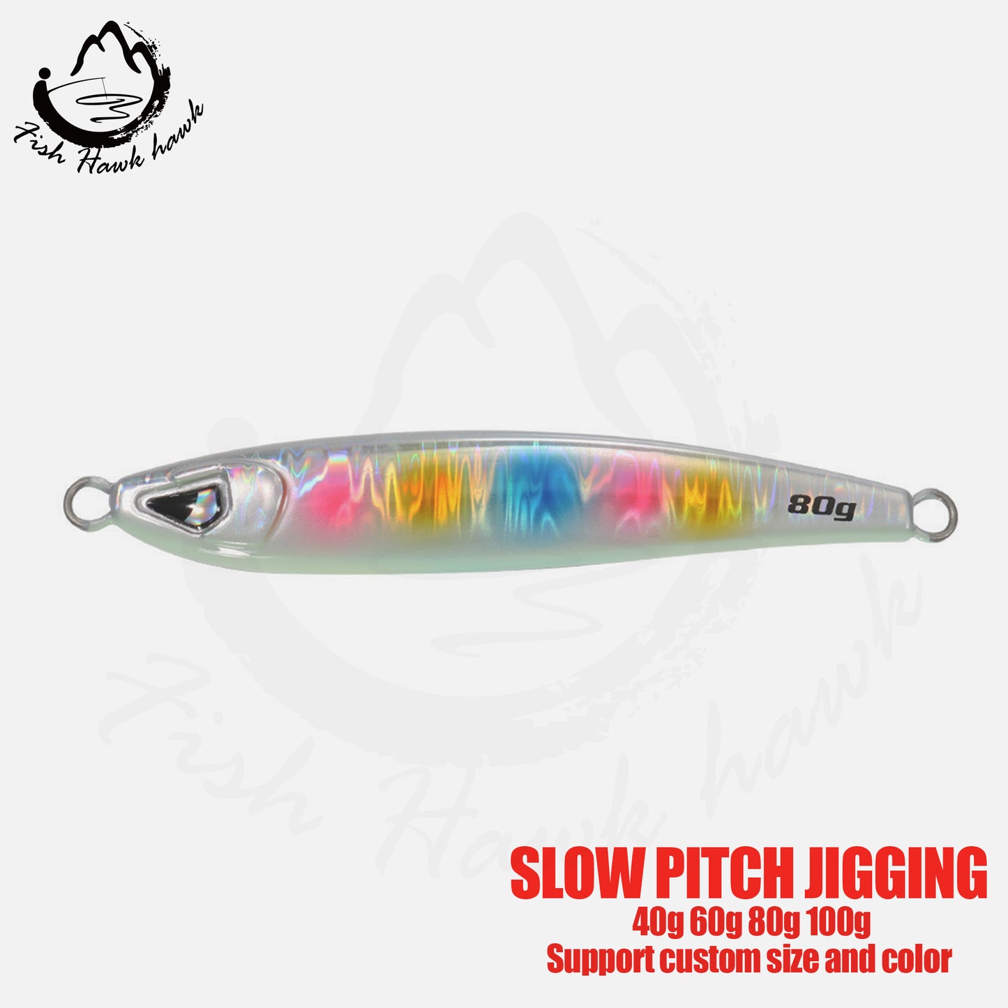 海#37 Slow/Speed Pitch Jigs Bait 40g 60g 80g 100g