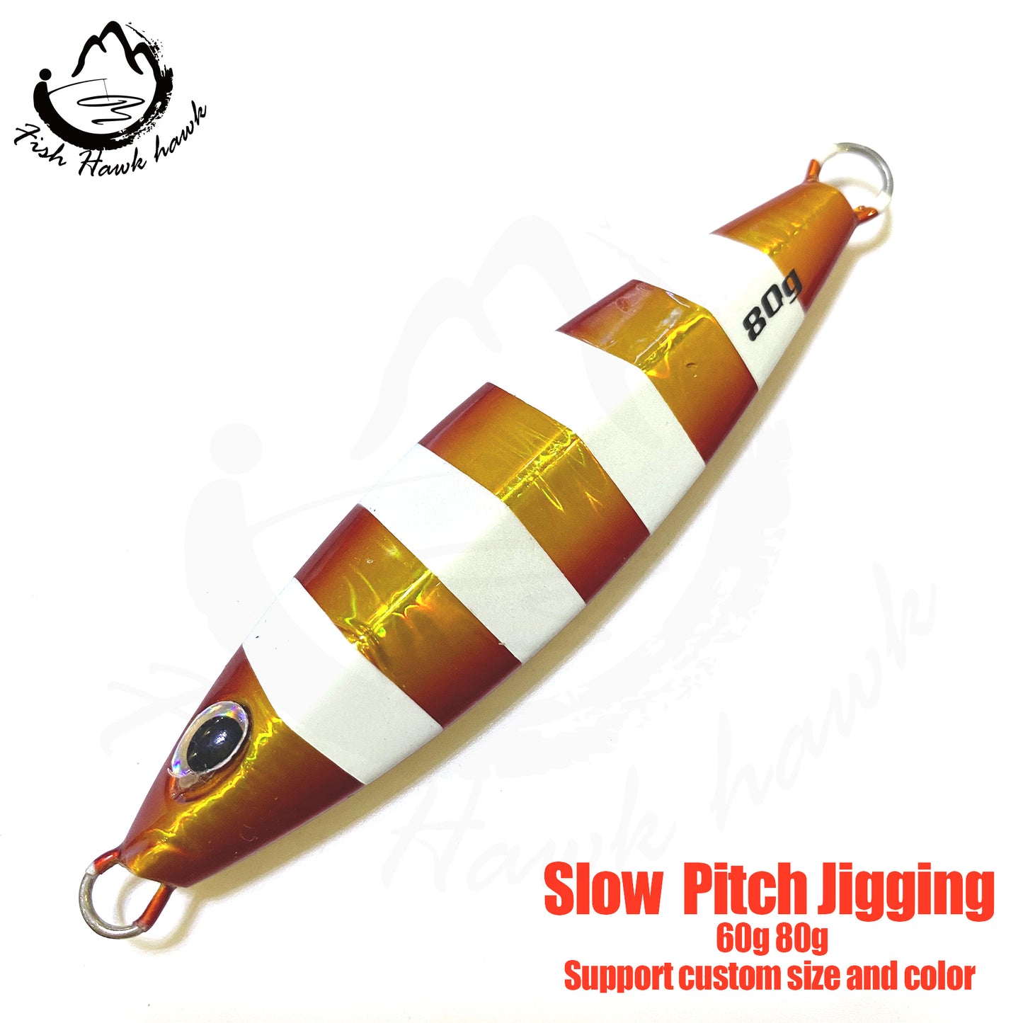 骏#124 Slow Pitch Jigs Bait 60g 80g