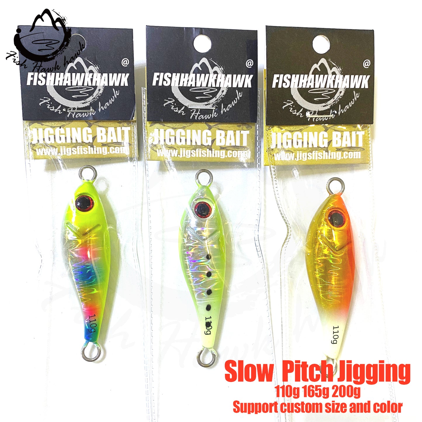 索#114 Slow/Speed Pitch Jigs Bait 110g 165g 200g