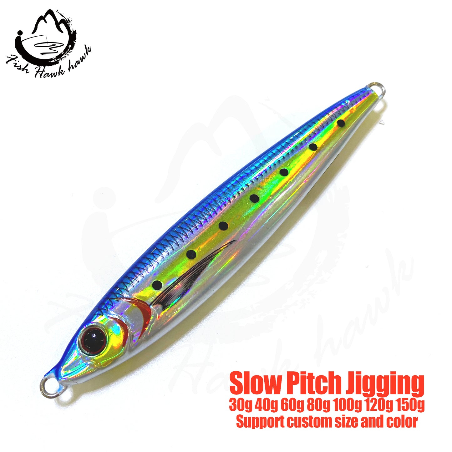 索#45 Slow Pitch Jigs Bait 30g 40g 60g 80g 100g 120g 150g
