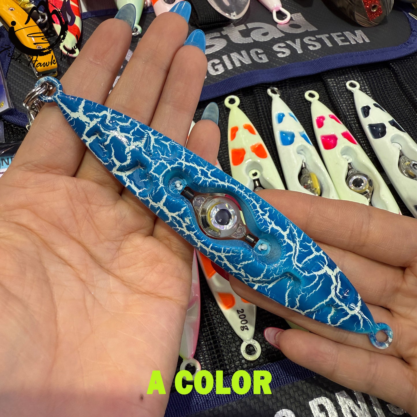 New 3D LED Bait Light Jigpara Slow Pitch Jig High Performance Jigging Lure with Glow Paint 100g 120g 150g 200g 250g