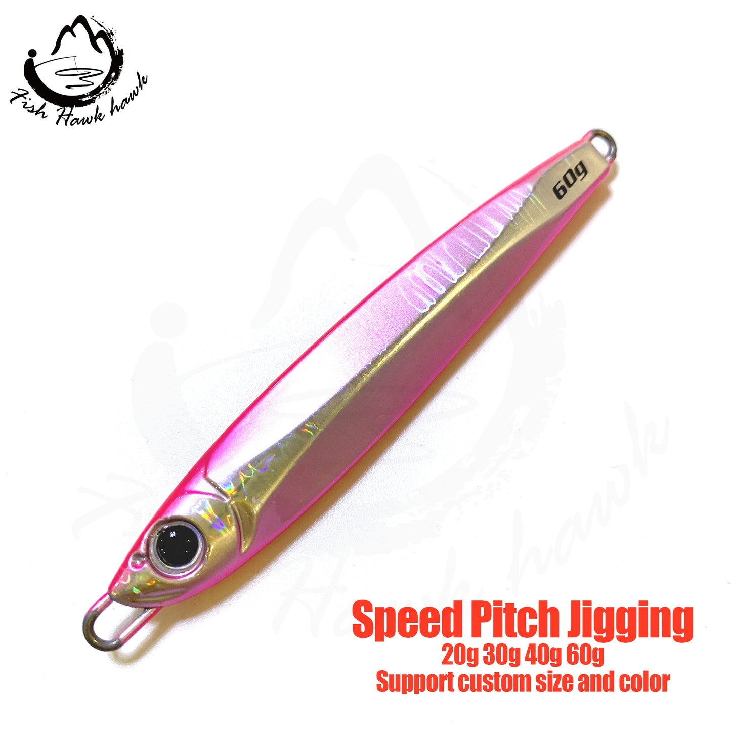 骏#58 Slow/Speed Pitch Jigs Bait 20g 30g 40g 60g