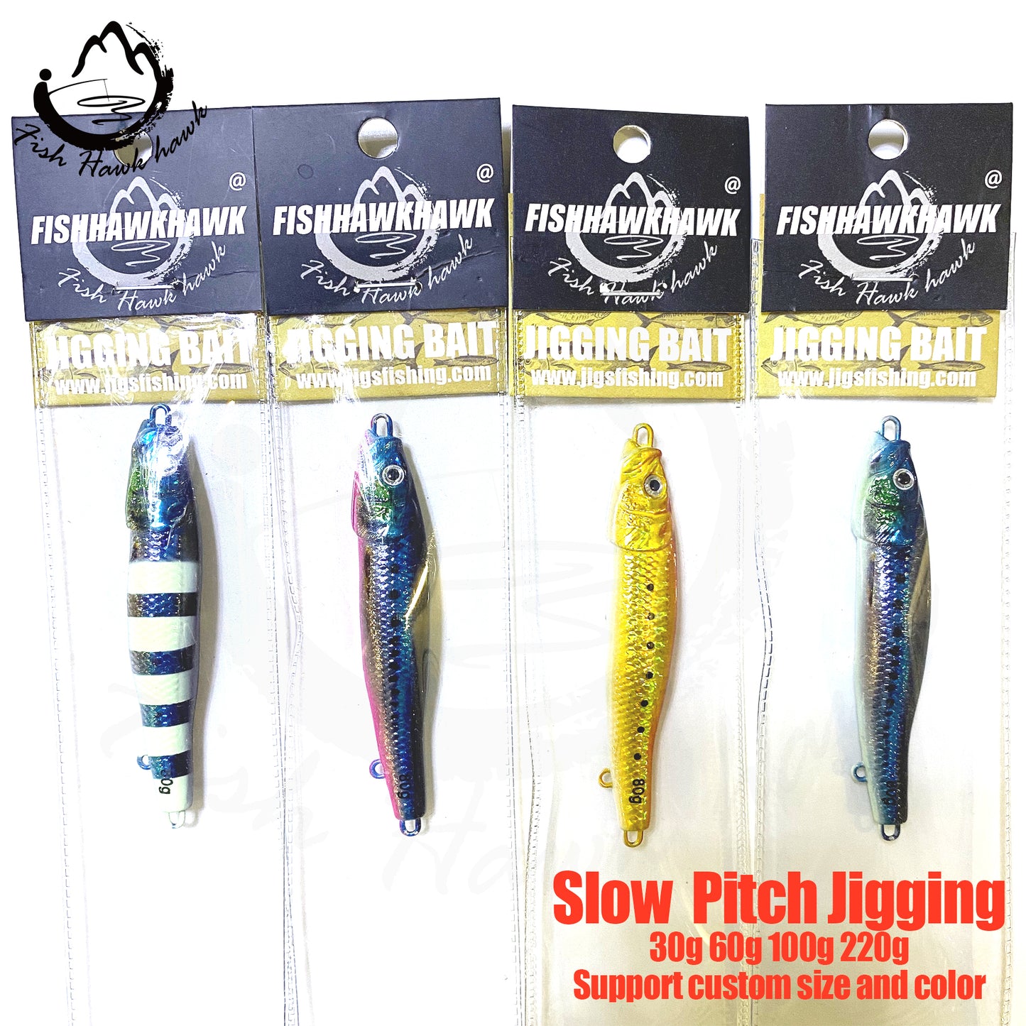 延#74 Slow/Speed Pitch Jigs Bait 30g 60g 100g 220g