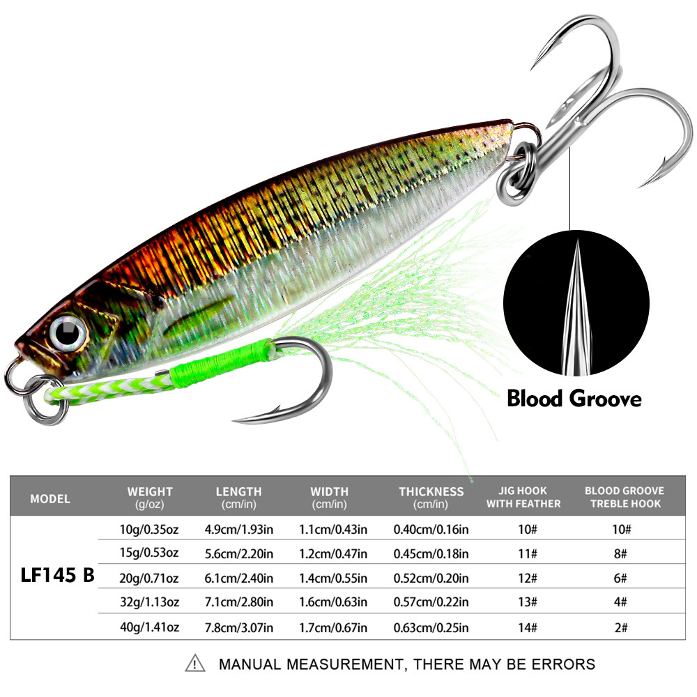 #81 Slow Pitch Jigs 10g 15g 20g 32g 40g