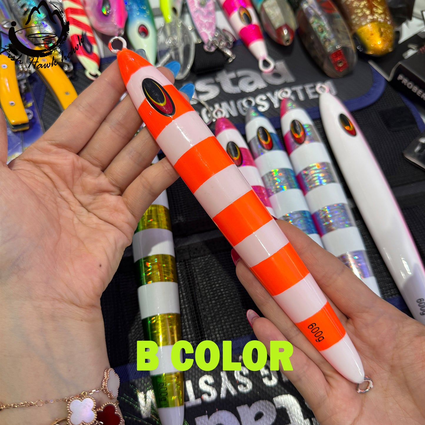 New Wholesale Sausage Butterfly Flat Side Jigging Lure Slow Pitch Jig for Saltwater Fishing 600g 700g