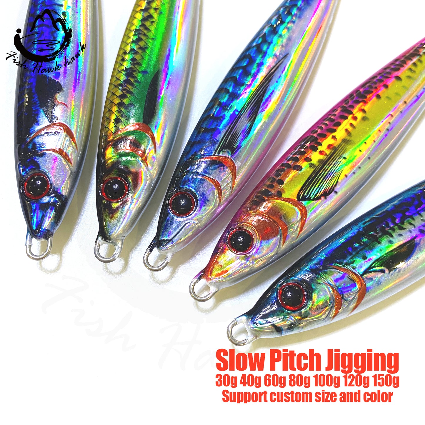 索#47 Slow/Speed Pitch Jigs Bait 30g 40g 60g 80g 100g 120g 150g