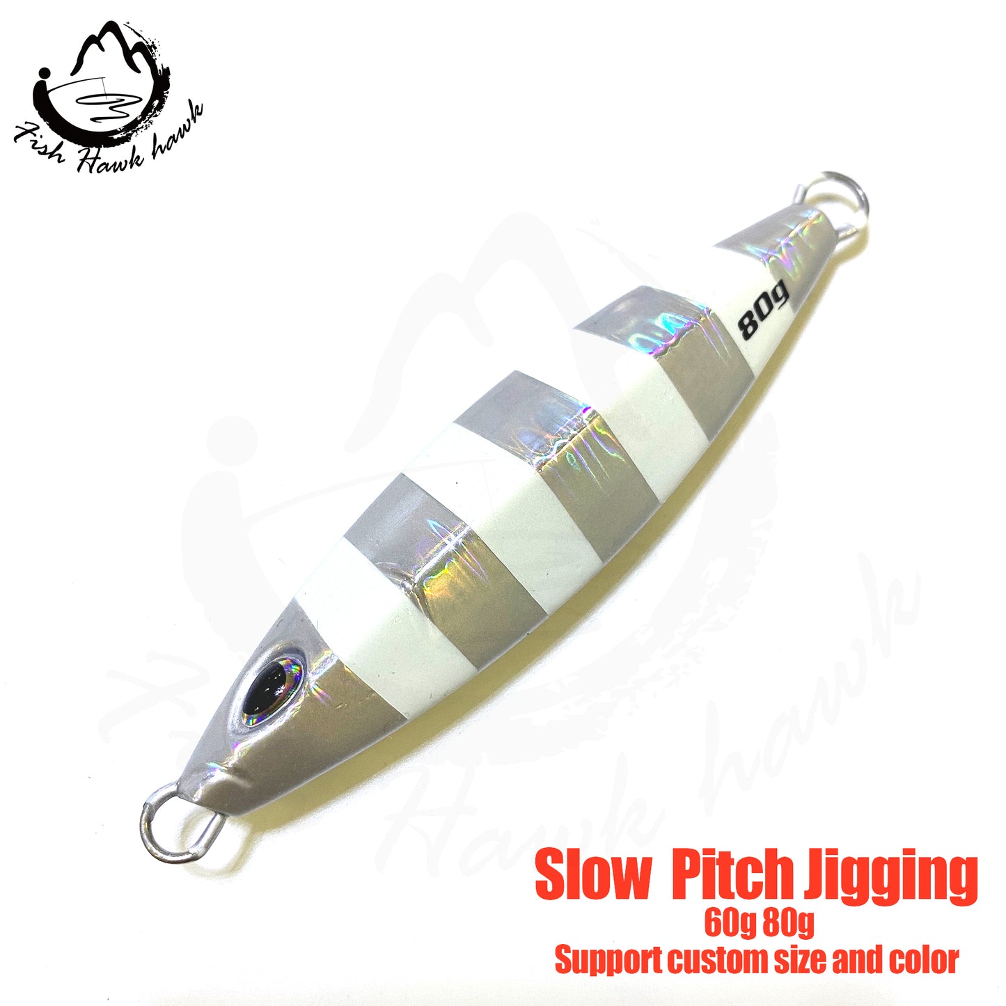 骏#124 Slow Pitch Jigs Bait 60g 80g