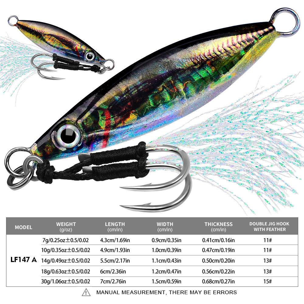 #80 Slow Pitch Jigs 7g 10g 14g 18g 30g