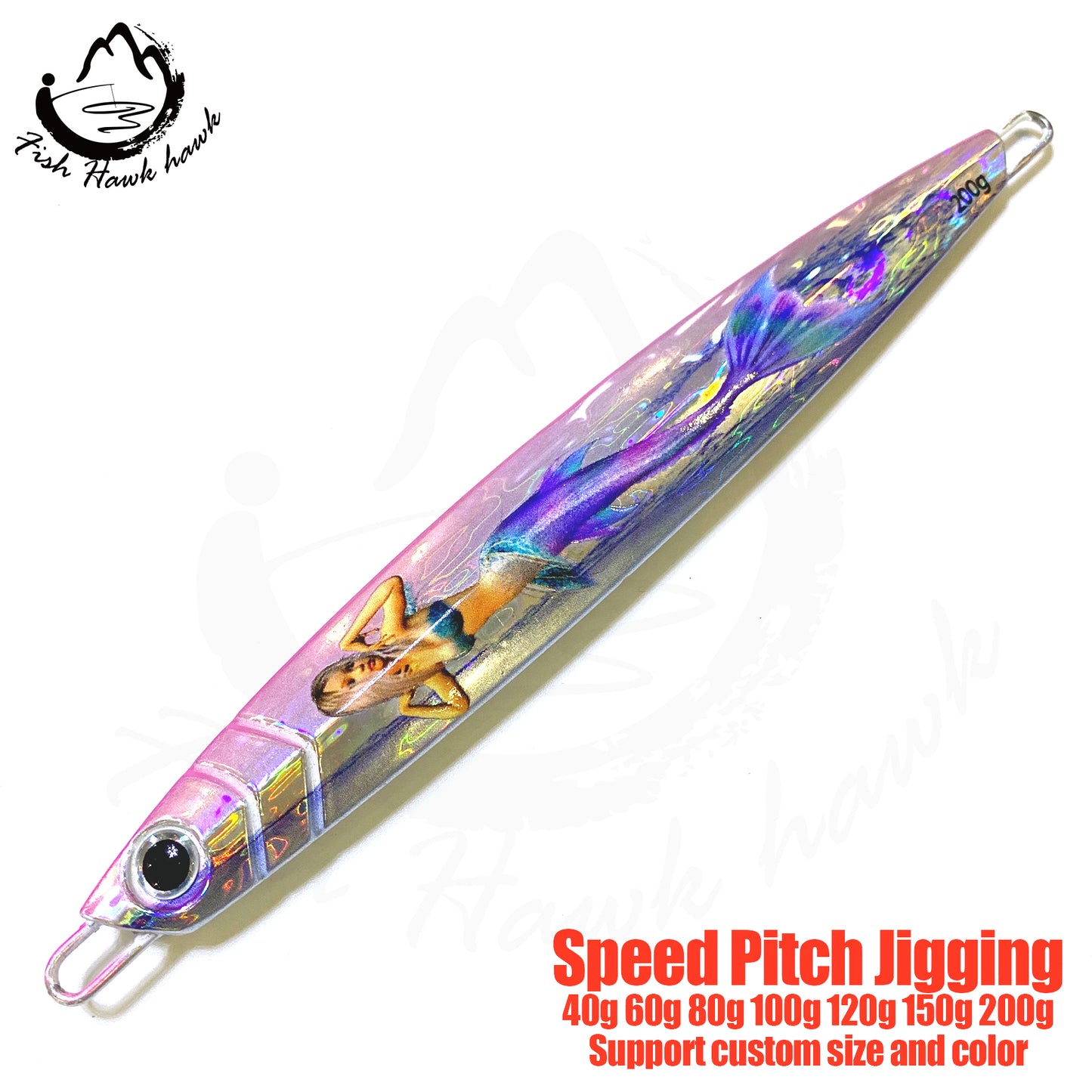 联#10 Speed Pitch Jigs Bait 40g 60g 80g 100g 120g 150g 200g