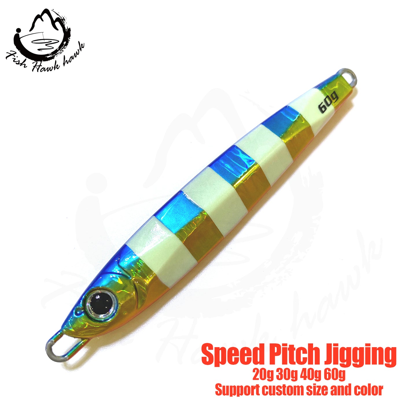 骏#58 Slow/Speed Pitch Jigs Bait 20g 30g 40g 60g