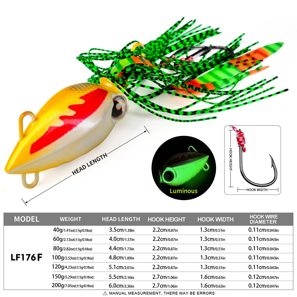 Little Bee Slow Jigs
40g 60g 80g 100g 120g 150g 200g