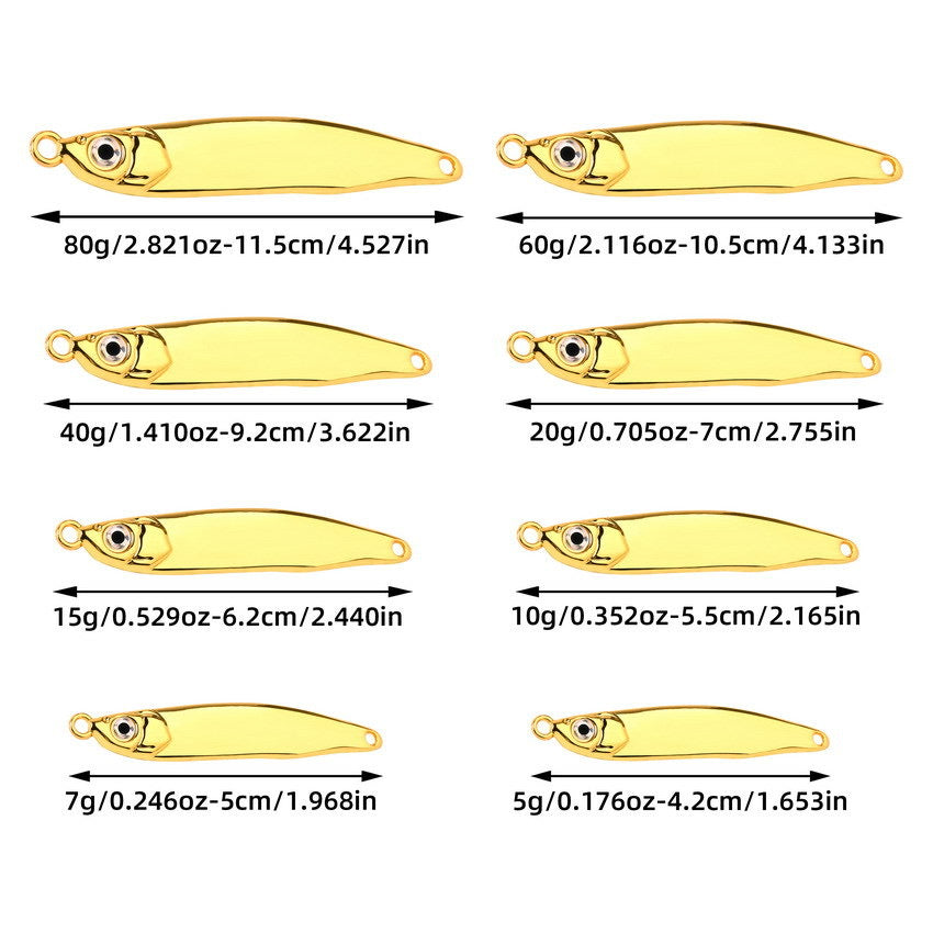 #8097 Slow Pitch Jigs 5g 7g 10g 15g 20g 40g 60g 80g