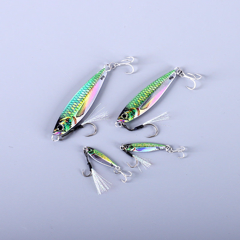 #187 3D jigsFish Bait Jigging Bait JIGS 7g 10g 15g 20g 25g 30g 40g 60g 80g